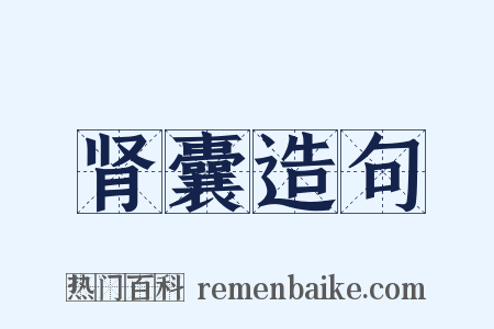 肾囊造句是什么意思的图片